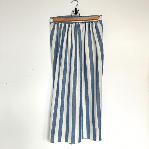 Madewell Striped Overlap Midi Skirt - Picture 7 of 10